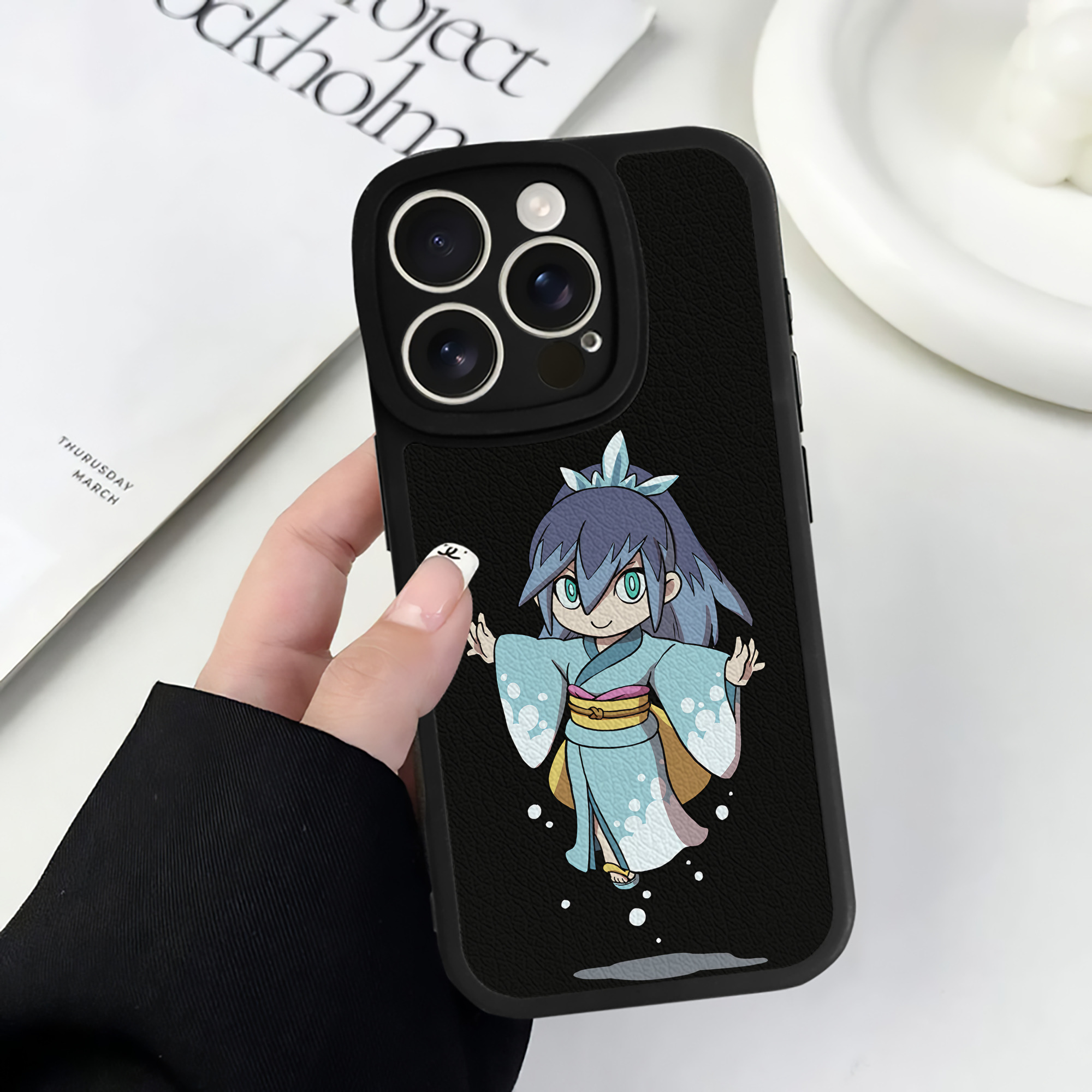 （画像用） 妖怪ウォッチ Yo-kai Watch 【iPhone 16シリーズ対応】シリコンスマホケース（レザー調） 材質：シリコン